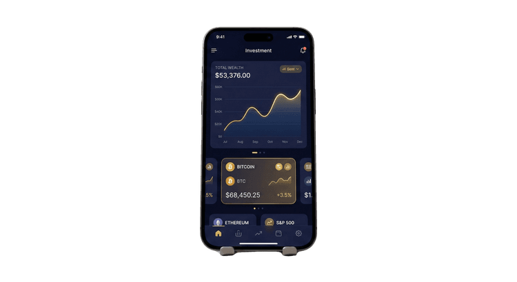 Treasure Bank Mobile Investment Dashboard